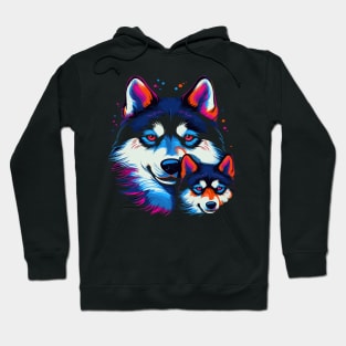 Siberian Husky Fathers Day Hoodie